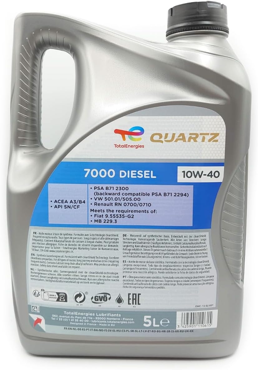 TOTAL QUARTZ 7000 10W40 5L - Image 2
